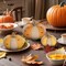 Set of 3 Decorative Stackable Pumpkins, Fall Harvest Thanksgiving Pumpkin Decorating